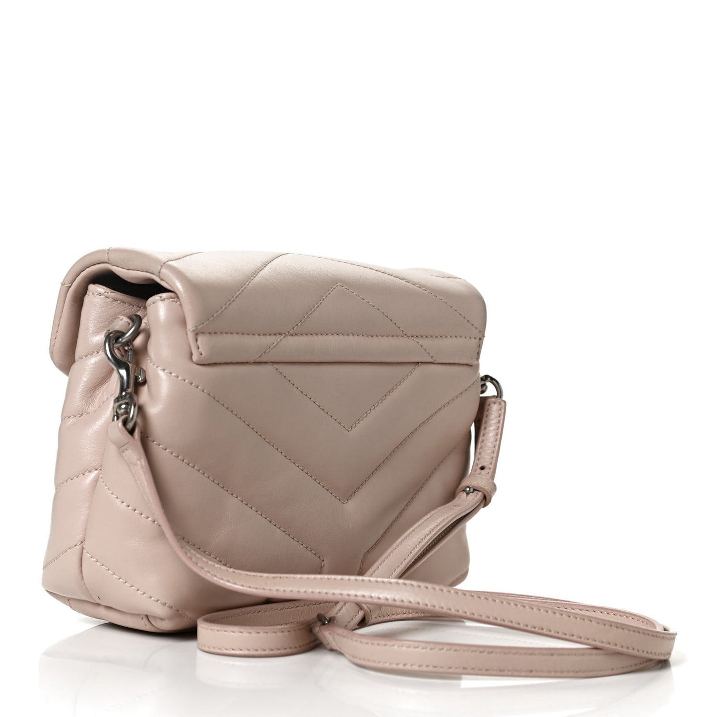 Calfskin Y Quilted Monogram Toy Loulou Crossbody Bag Marble Pink