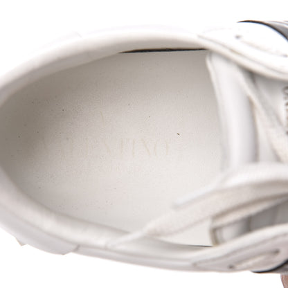Valentino Garavani Calfskin Panther Womens Rockstud Open Sneakers 39 White 7 of 9
