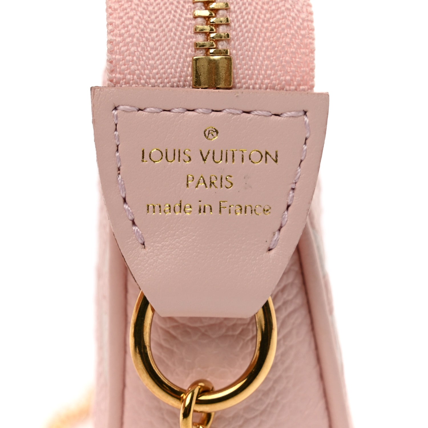 Louis Vuitton Empreinte Monogram Giant Broderies Mini Pochette Accessories Pink Creme 6 of 6