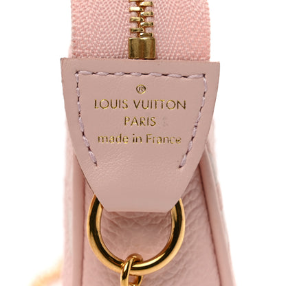 Louis Vuitton Empreinte Monogram Giant Broderies Mini Pochette Accessories Pink Creme 6 of 6