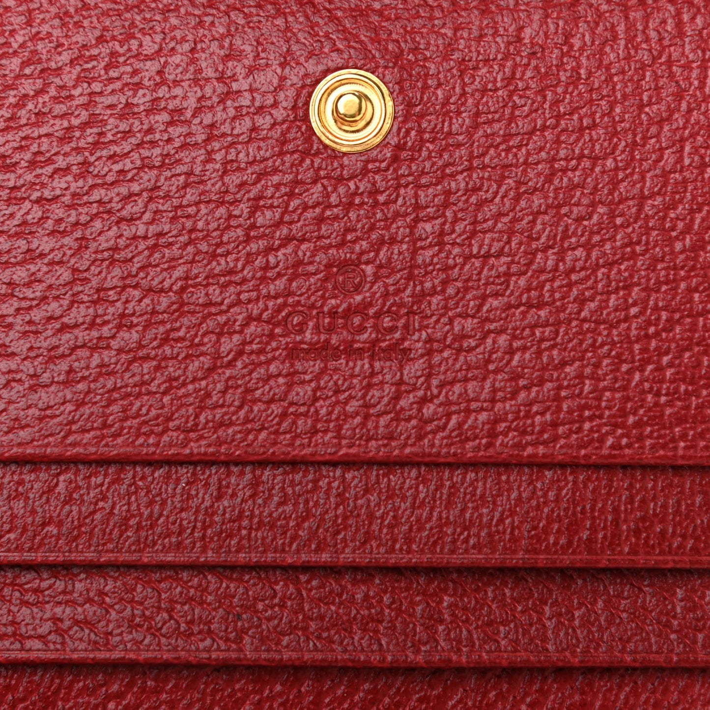 GG Supreme Monogram Flora Web Ophidia Card Case Red