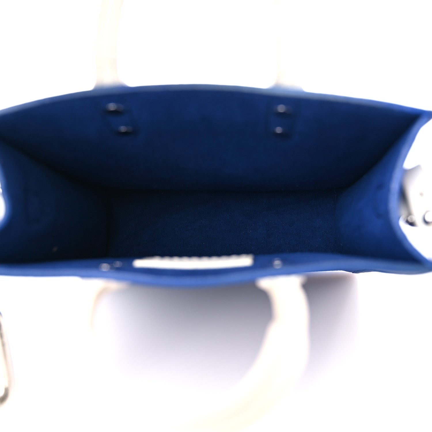 Louis Vuitton Calfskin Everyday LV Sac Plat XS Blue 5 of 12