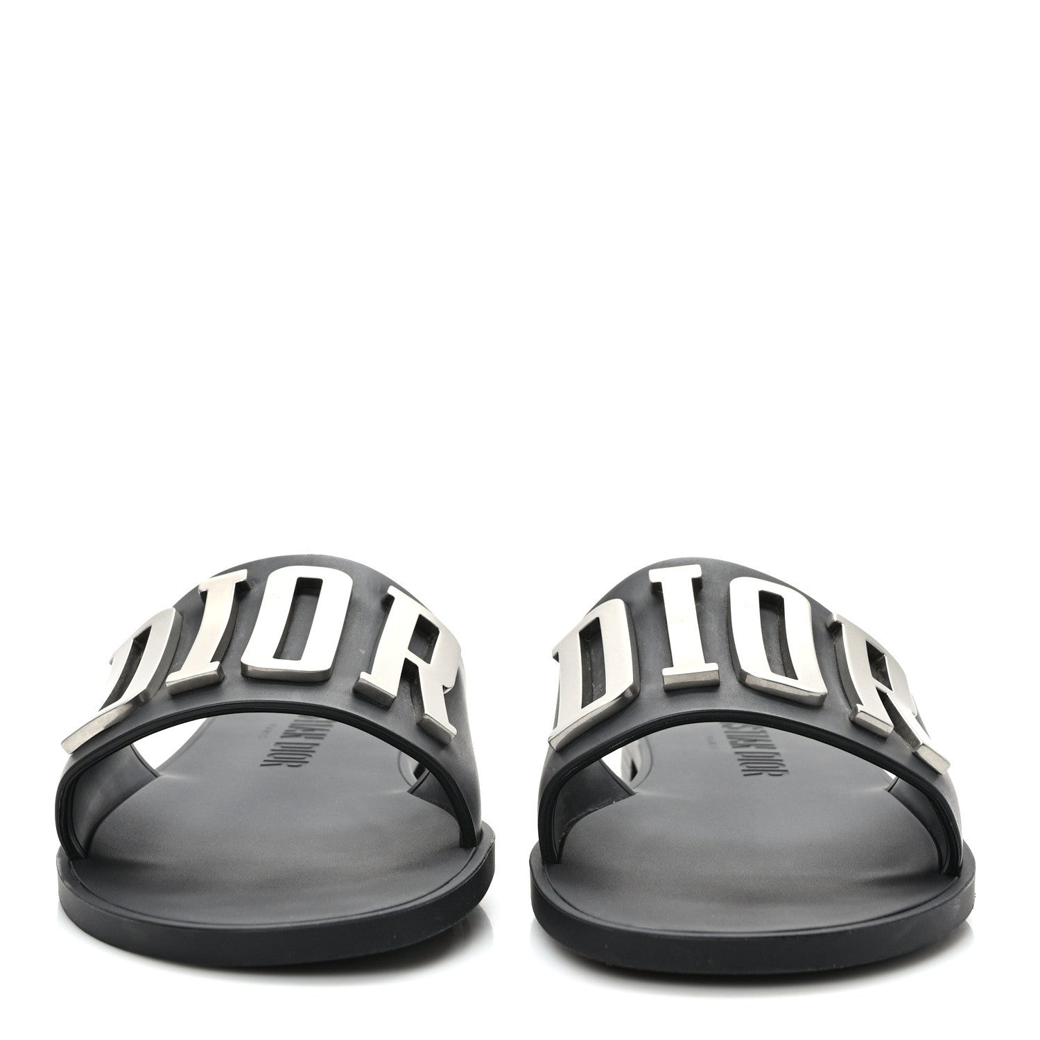 Christian Dior Calfskin Dio(r)evolution 10mm Slide Sandals 39 Black 2 of 11