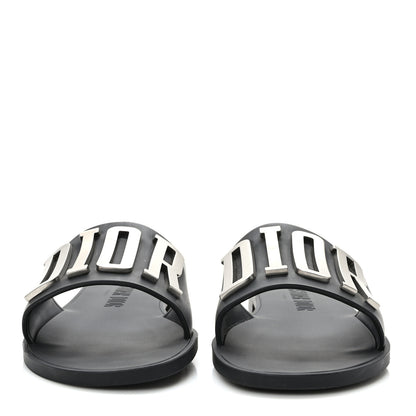 Christian Dior Calfskin Dio(r)evolution 10mm Slide Sandals 39 Black 2 of 11
