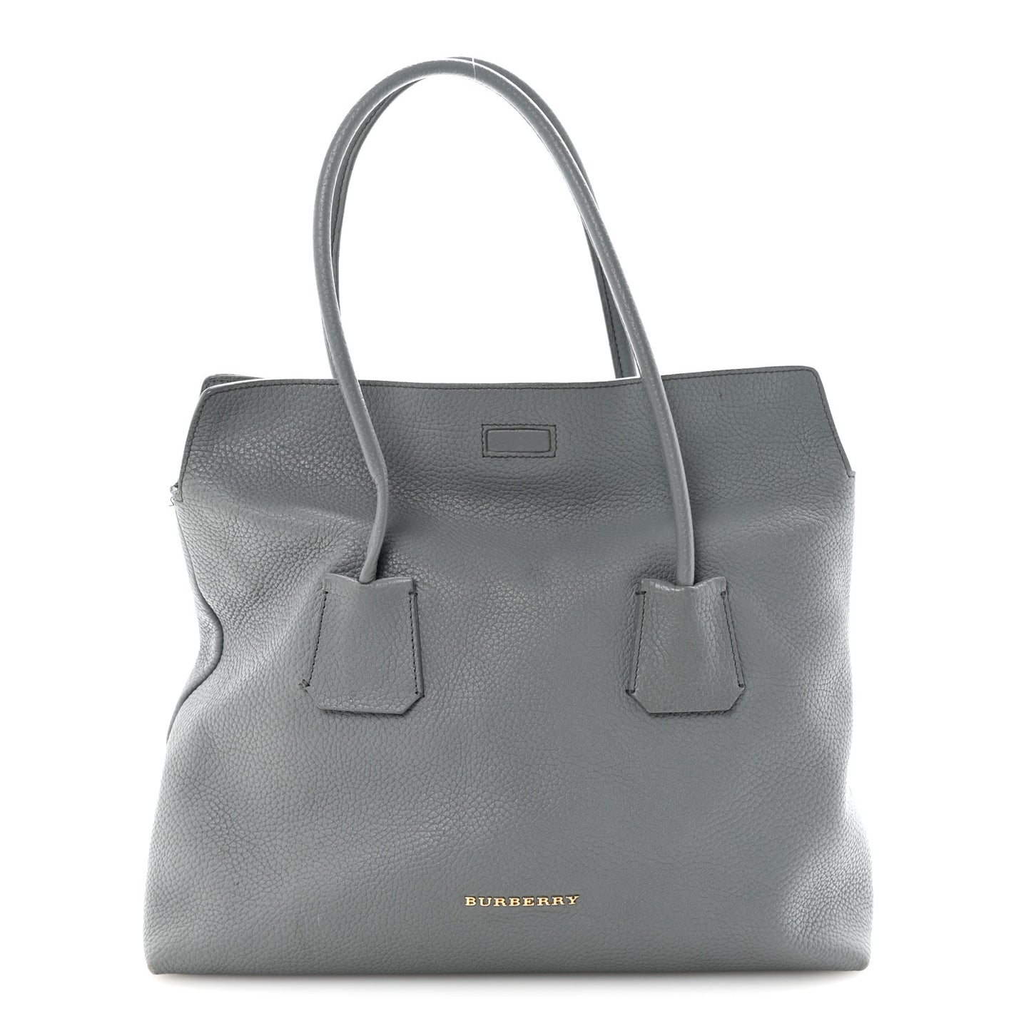 London Grainy Calfskin Medium Baynard Tote Storm Grey