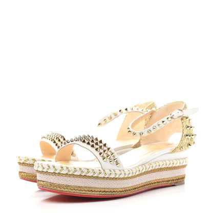 Christian Louboutin Shiny Nappa Madmonica 60 Platform Sandals 40 Version Latte 3 of 9