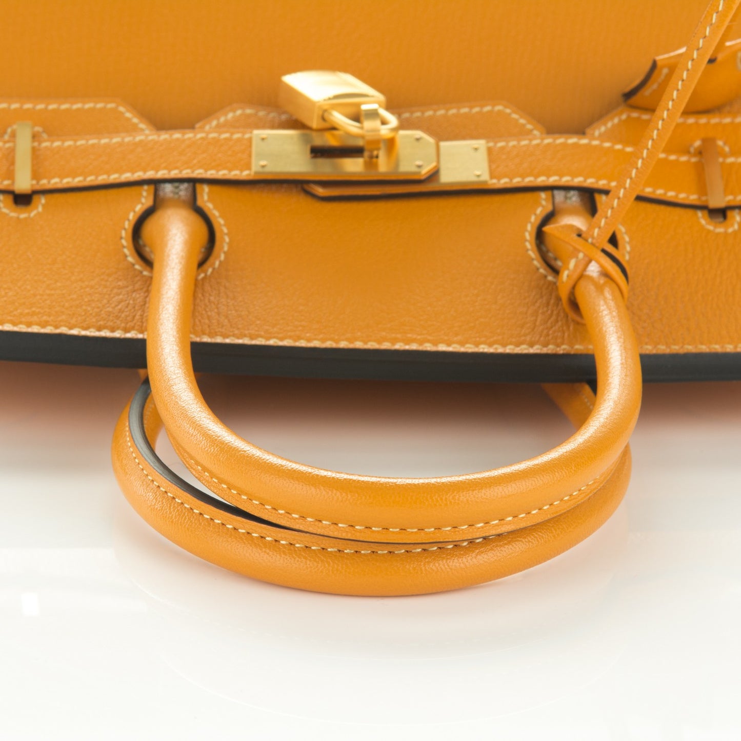 Chevre Mysore Horseshoe Birkin 30 Curry Raisin