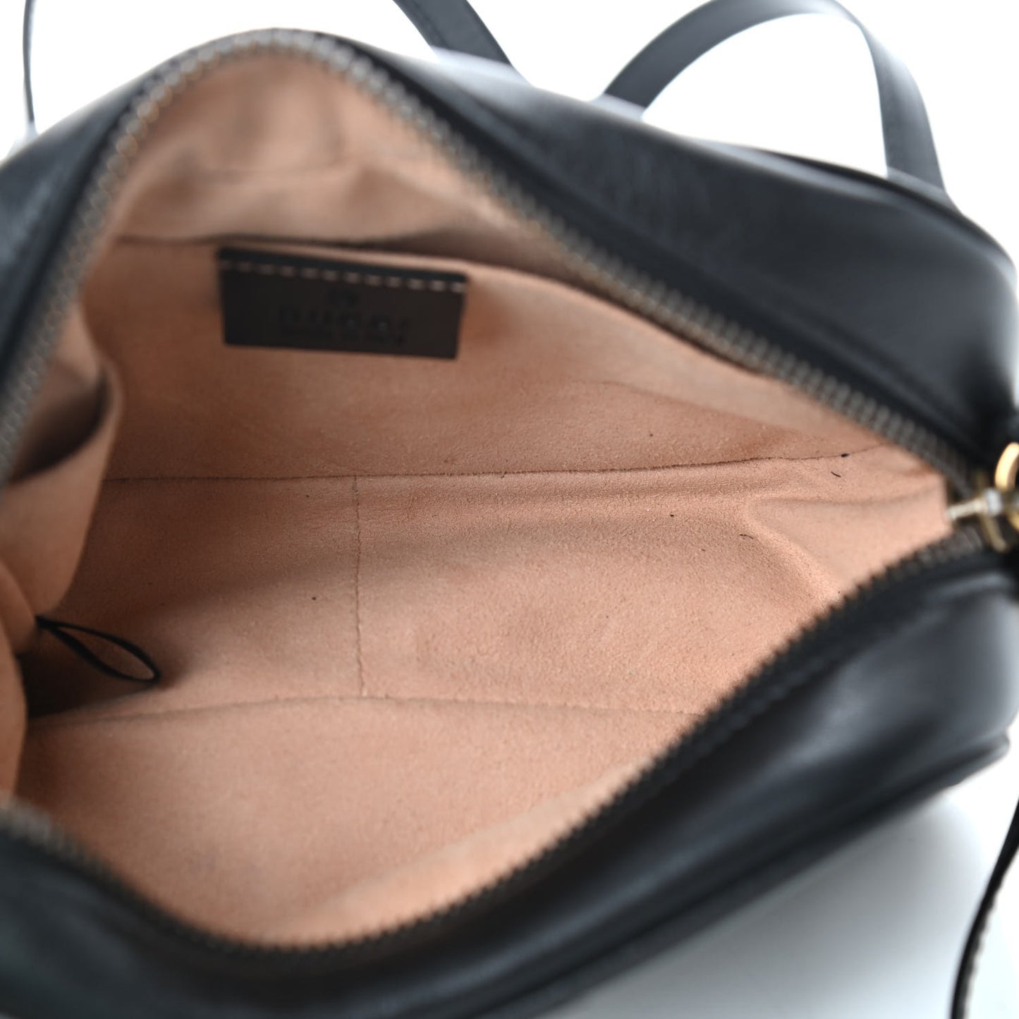 Calfskin Matelasse Mini GG Marmont Chain Shoulder Bag Black