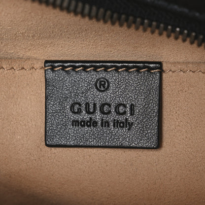 Gucci Calfskin Matelasse Small GG Marmont Chain Shoulder Bag Black 6 of 10