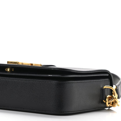 Saint Laurent Textured Calfskin Medium Classic Monogram Universite Bag Black 9 of 12