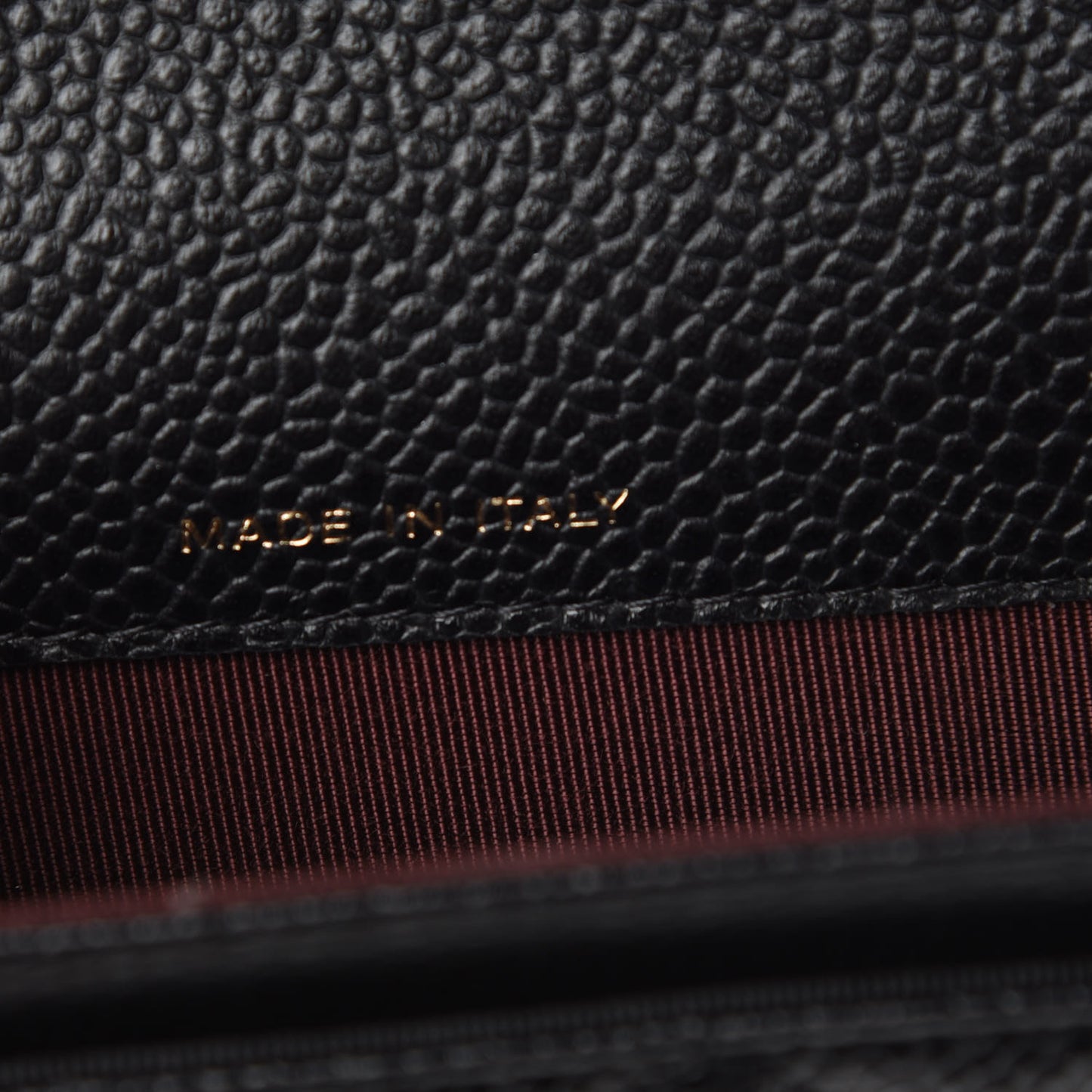 Caviar Quilted Flap Card Holder Black