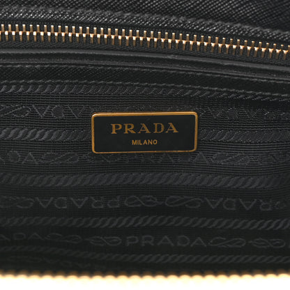 Prada Saffiano Small Galleria Double Zip Tote Black 6 of 9