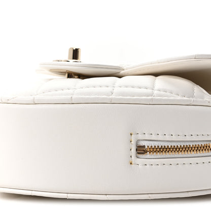 Chanel Lambskin Quilted CC In Love Heart Bag White 10 of 11