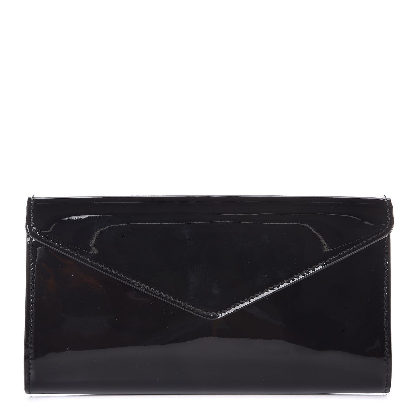 Patent Y-Mail Clutch Black