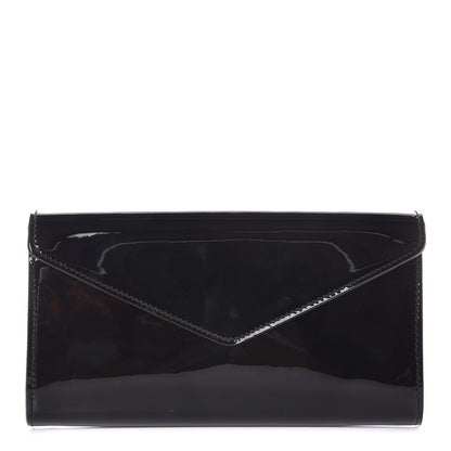 Saint Laurent Patent Y-Mail Clutch Black 3 of 7