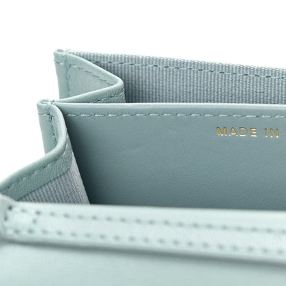 Chanel Lambskin Quilted Chanel 19 Flap Coin Purse With Chain Light Blue 12 of 13