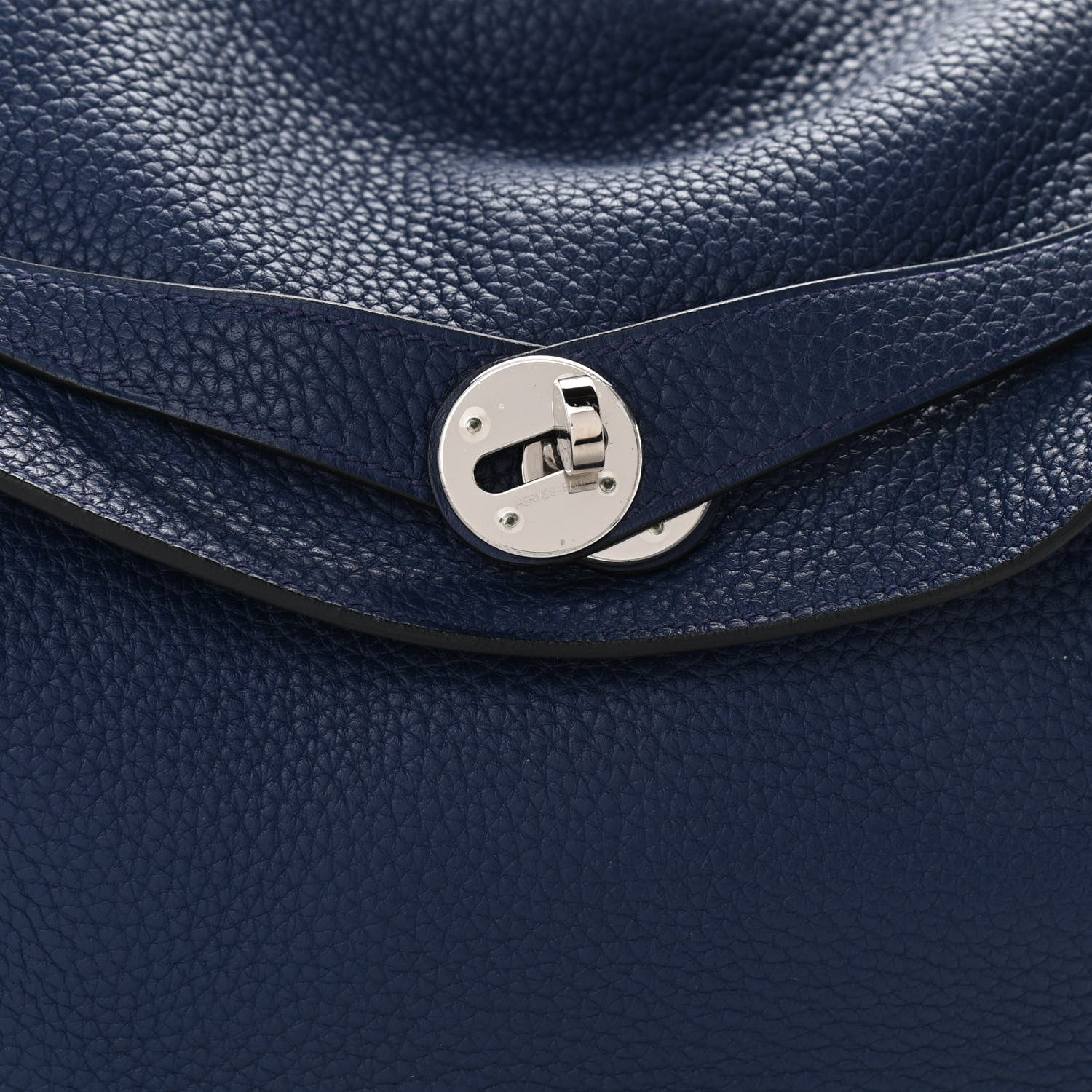 Hermes Taurillon Clemence Lindy 34 Bleu Saphir 8 of 10