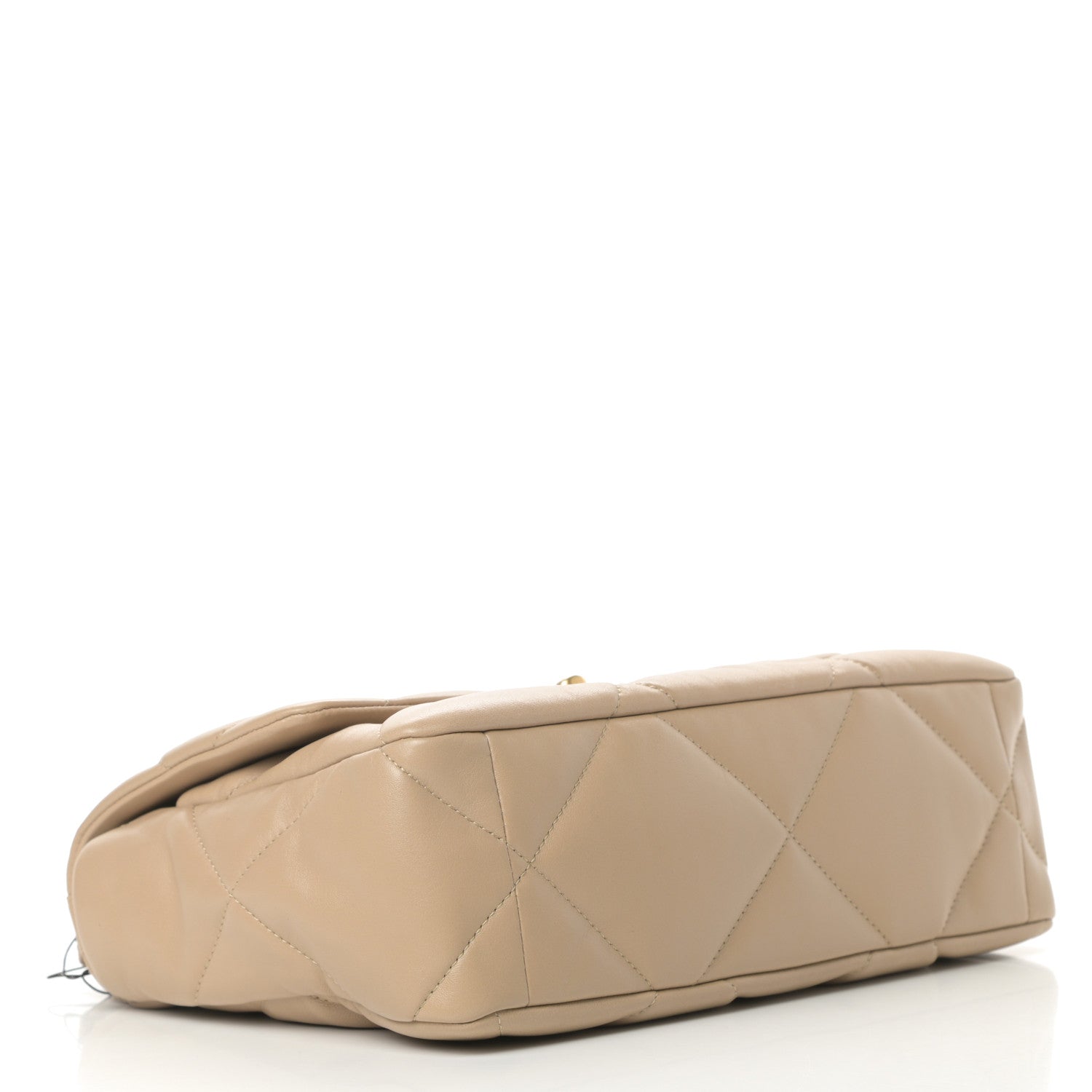 Chanel Lambskin Quilted Large Chanel 19 Flap Dark Beige 4 of 11
