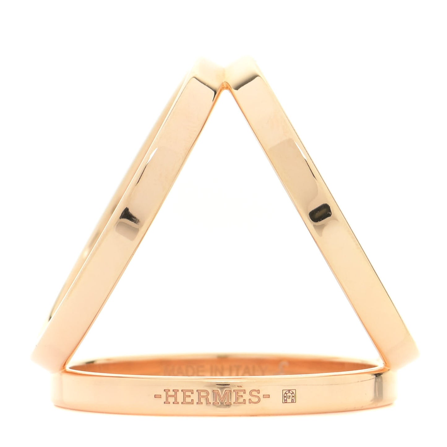 Permabrass Rose Gold Plated Trio Scarf Ring