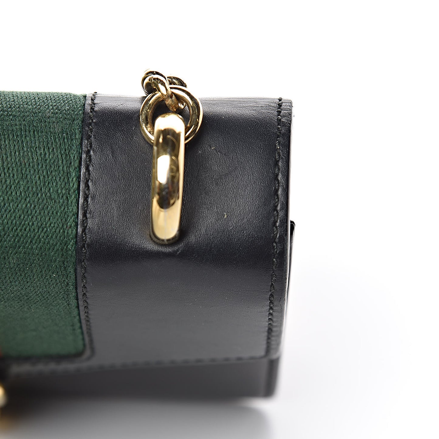 Calfskin Mini Sylvie Chain Shoulder Bag Black