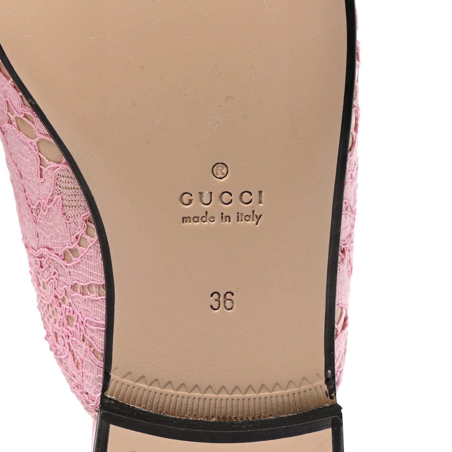 Lace Malaga Kid Womens Princetown Slippers 36 Sugar Pink Skin Rose