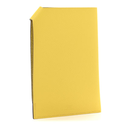 Hermes Epsom Tarmac PM Passport Holder Jaune De Naples 3 of 8
