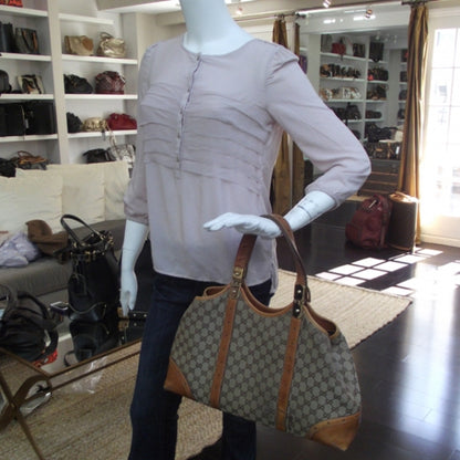 Gucci Monogram Large Punch Tote 2 of 12
