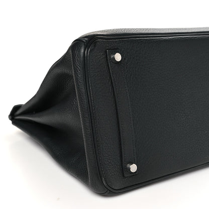 Hermes Taurillon Clemence Birkin 35 Black 9 of 15