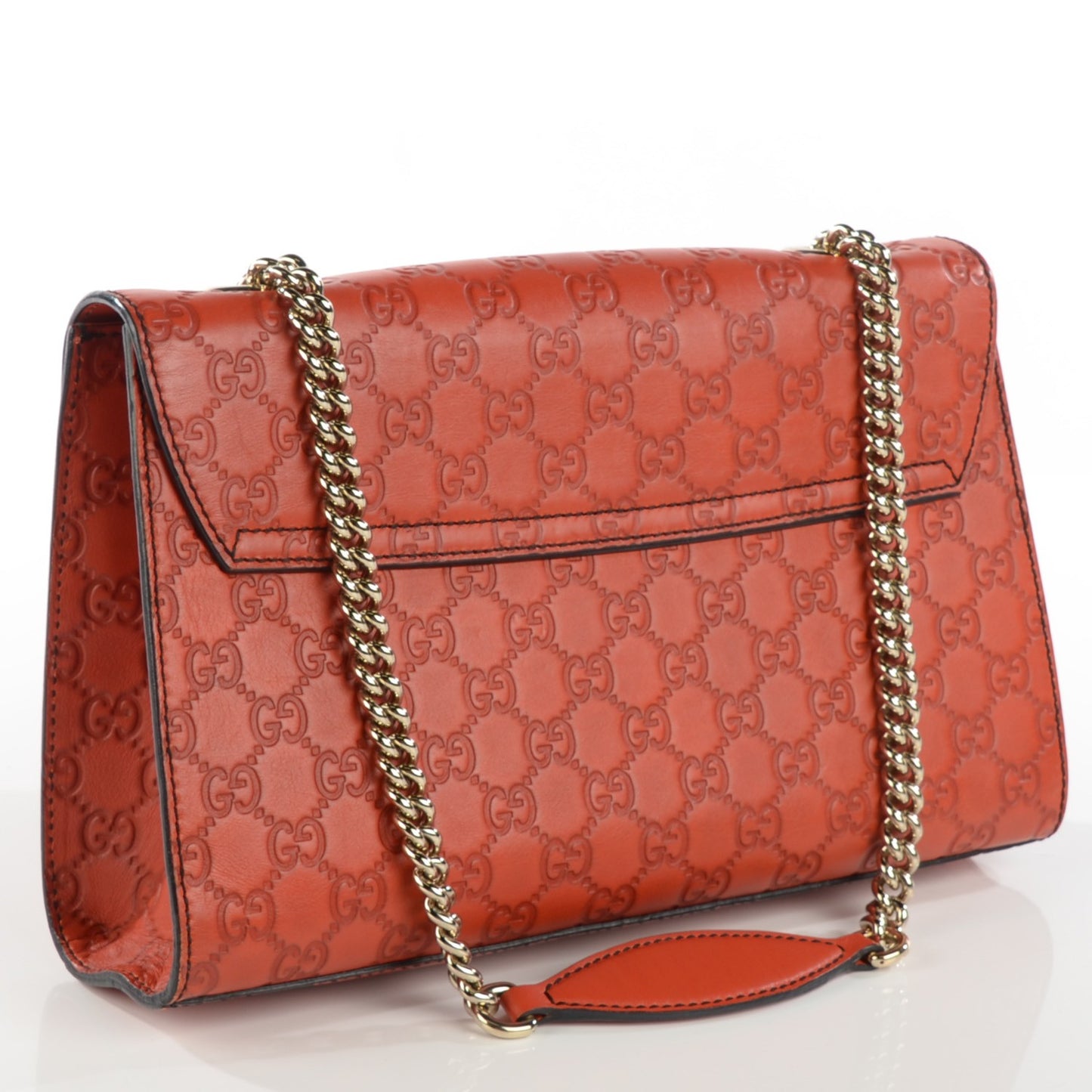 Guccissima Medium Emily Chain Shoulder Bag Sun Orange