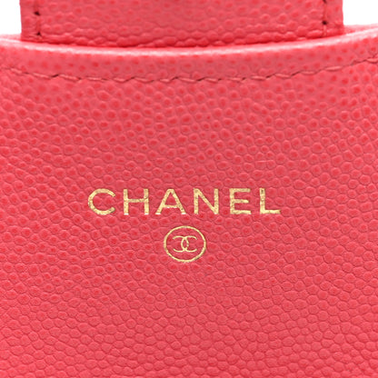 Chanel Caviar Quilted Large Gusset Flap Wallet Pink 6 of 7