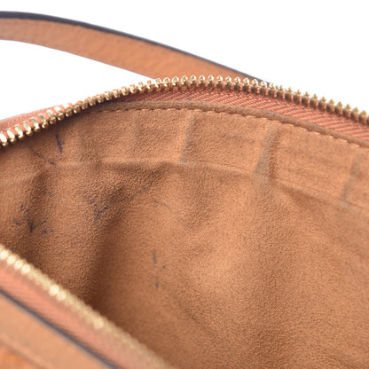 MCM Visetos Liz Shopper Tote Pouch Cognac 7 of 13