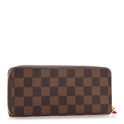 Louis Vuitton Damier Ebene Clemence Wallet Cherry 3 of 11