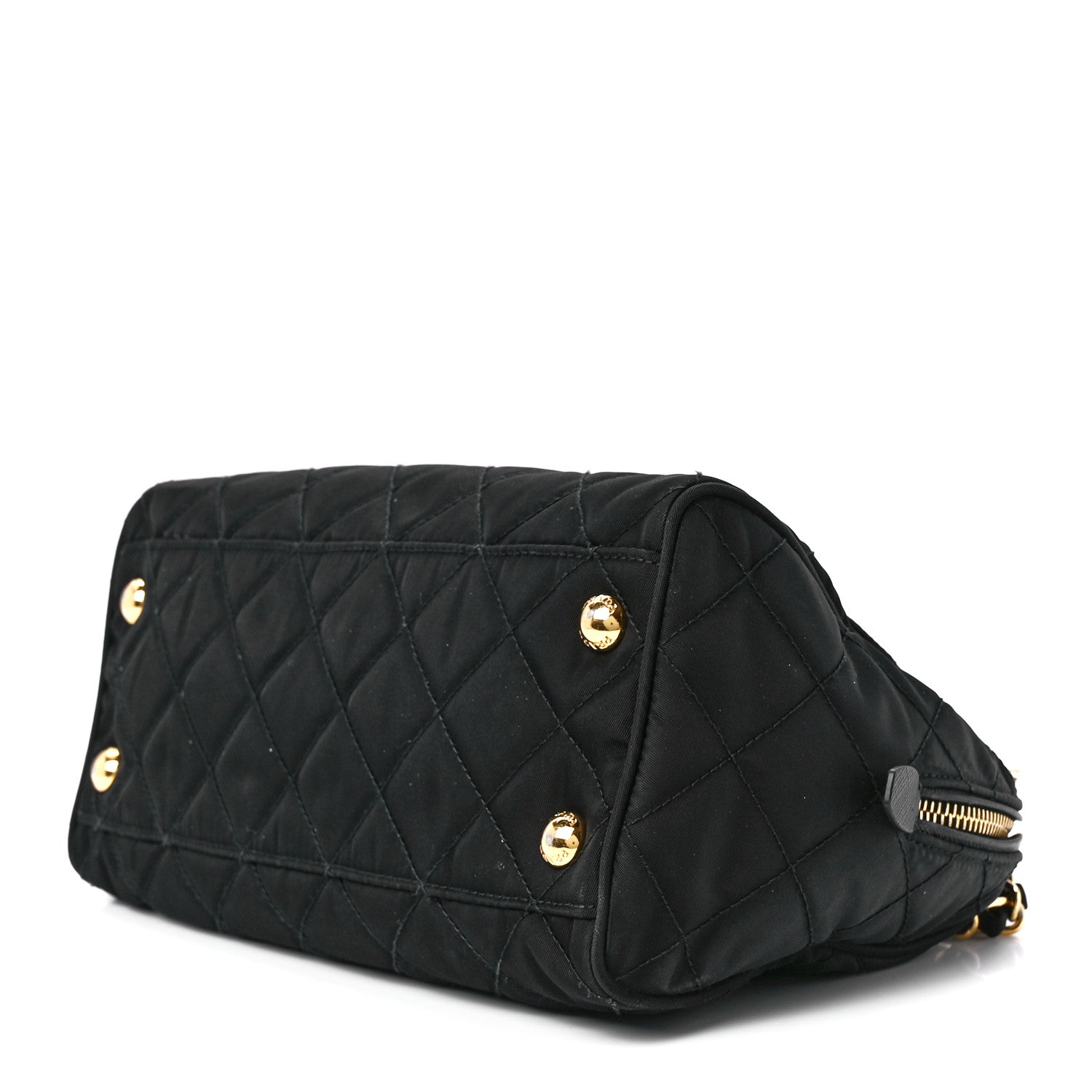 Prada Nylon Tessuto Impuntu Quilted Flap Black 10 of 12