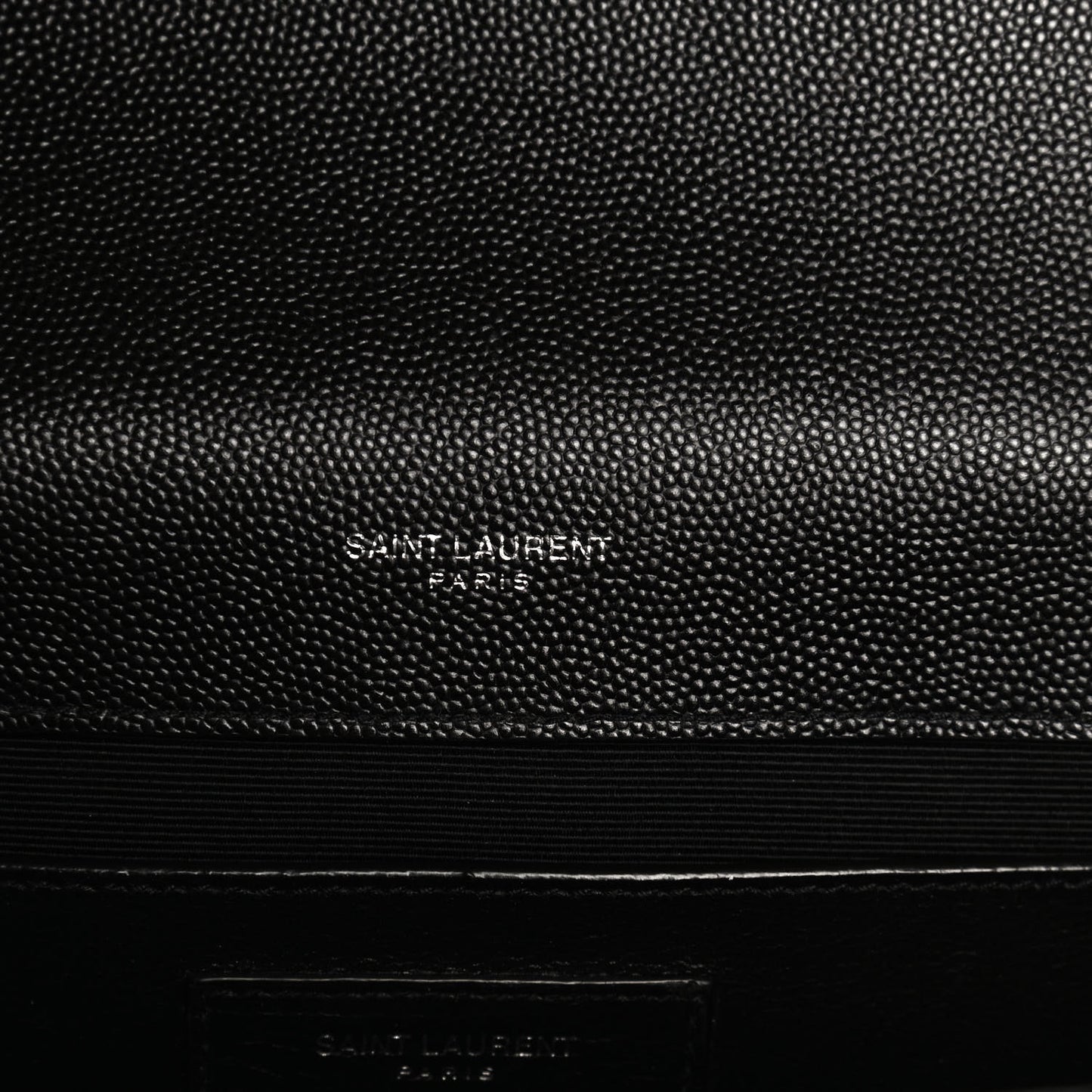 Grain De Poudre Textured Mixed Matelasse Triquilt Medium Monogram Satchel Black