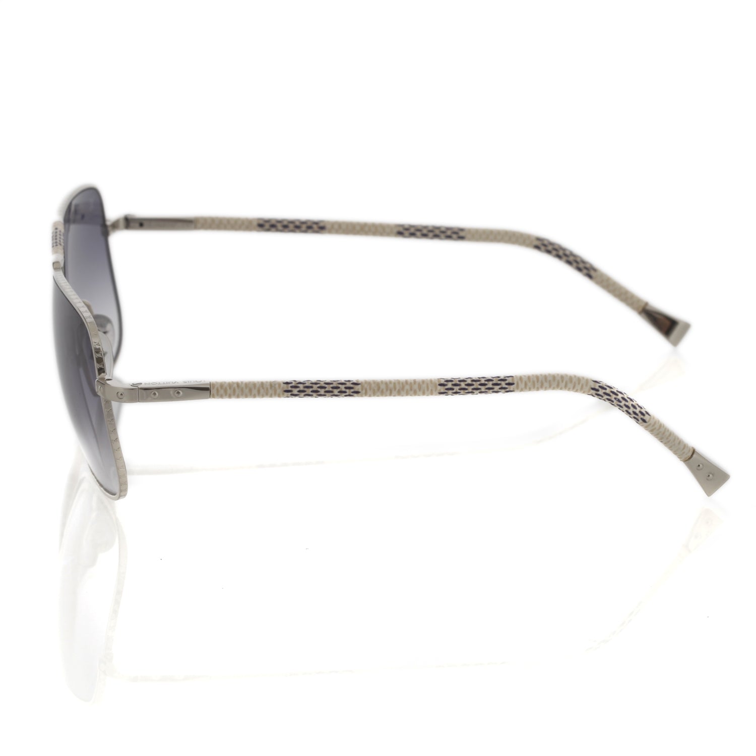 Louis Vuitton Damier Azur Canvas Conspiration Carre Sunglasses 2 of 12