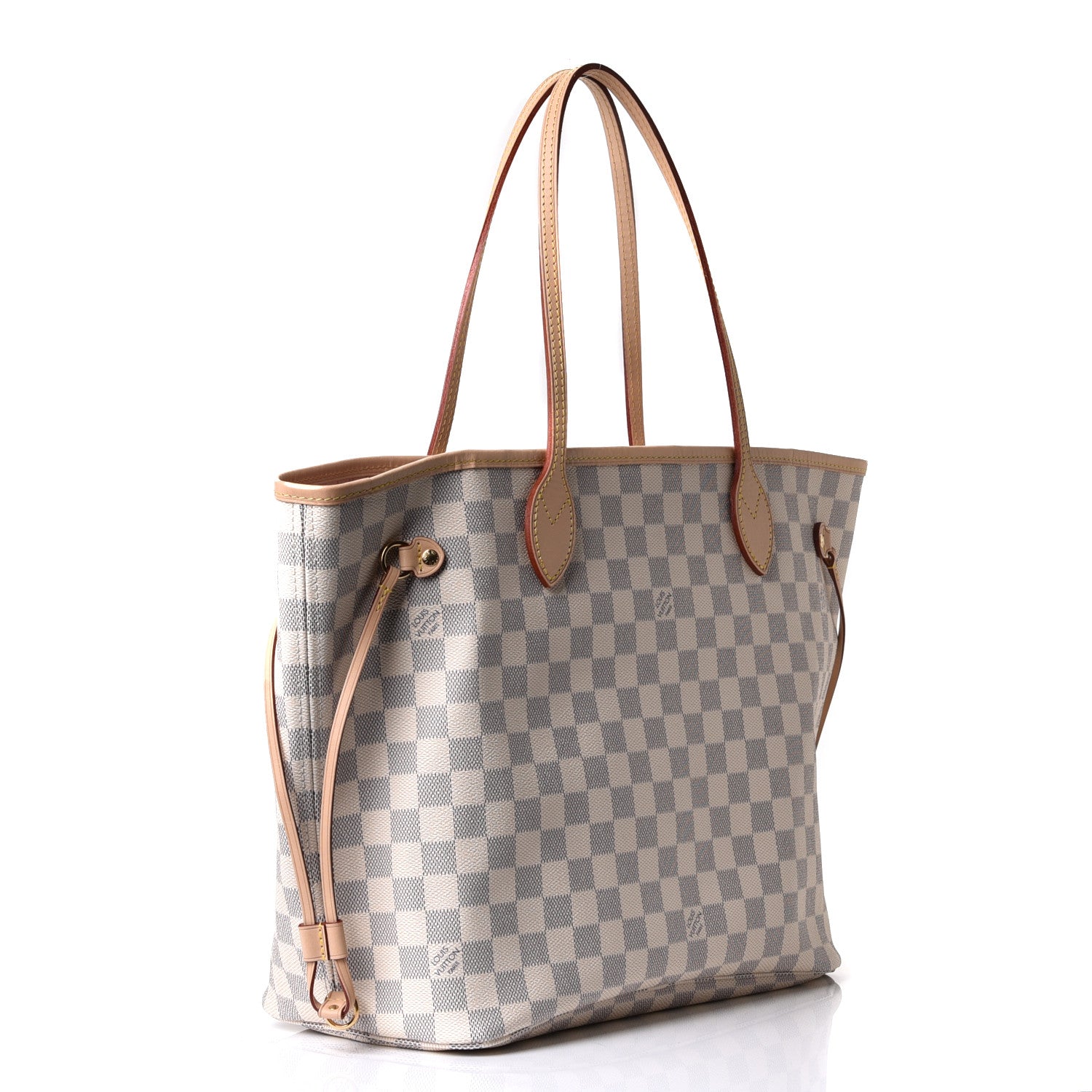 Louis Vuitton Damier Azur Neo Neverfull MM Rose Ballerine 3 of 10
