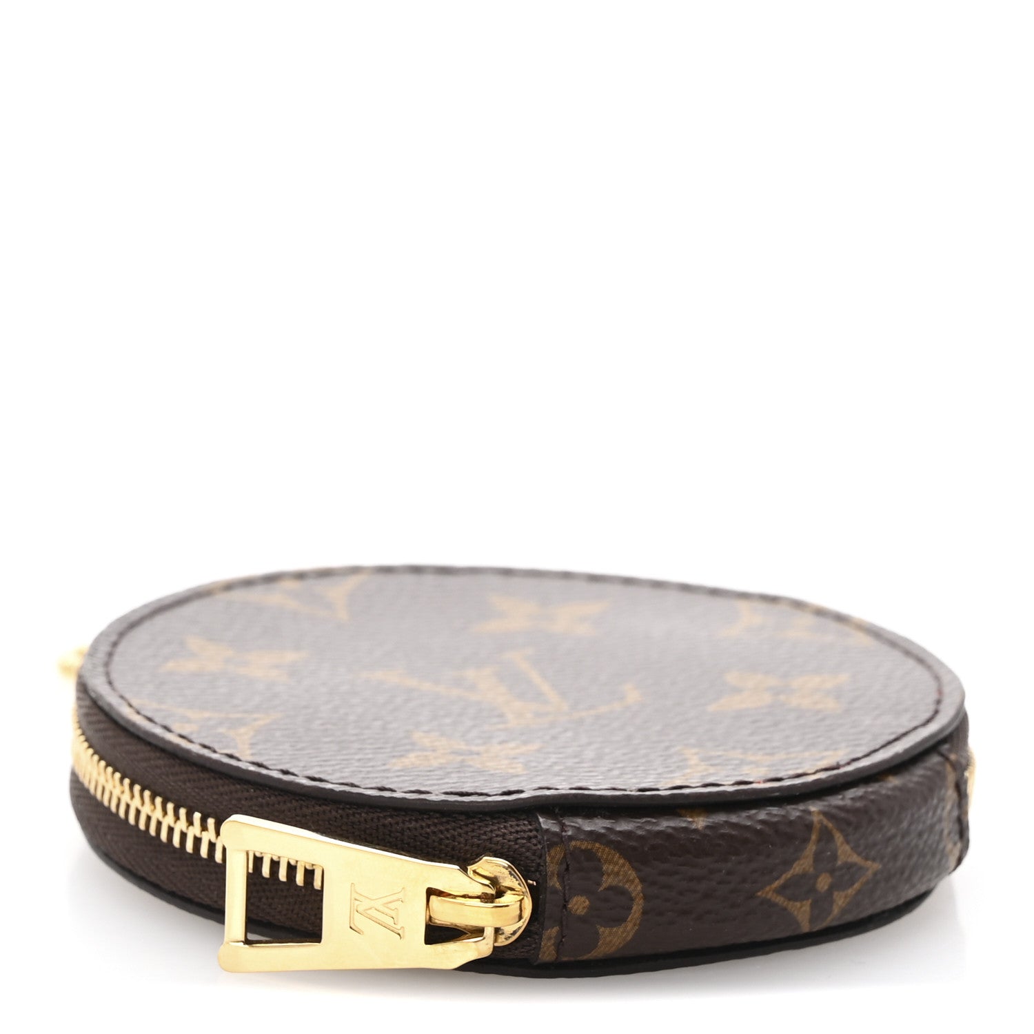 Louis Vuitton Monogram OnTheGo East West Round Coin Purse Red 4 of 8