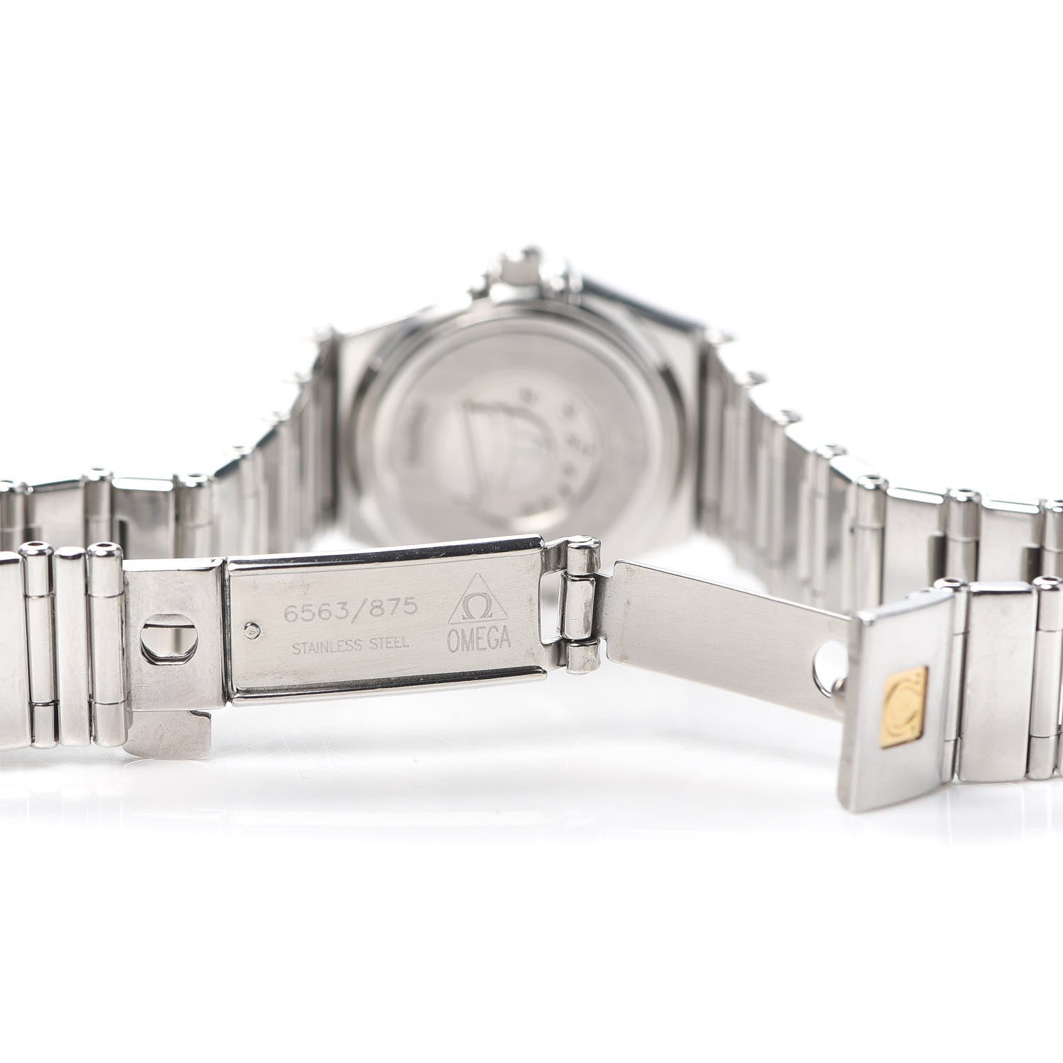 Omega Stainless Steel Diamond Bezel Mother of Pearl 22mm Constellation My Choice Quartz Watch 1465.71.00 5 of 5