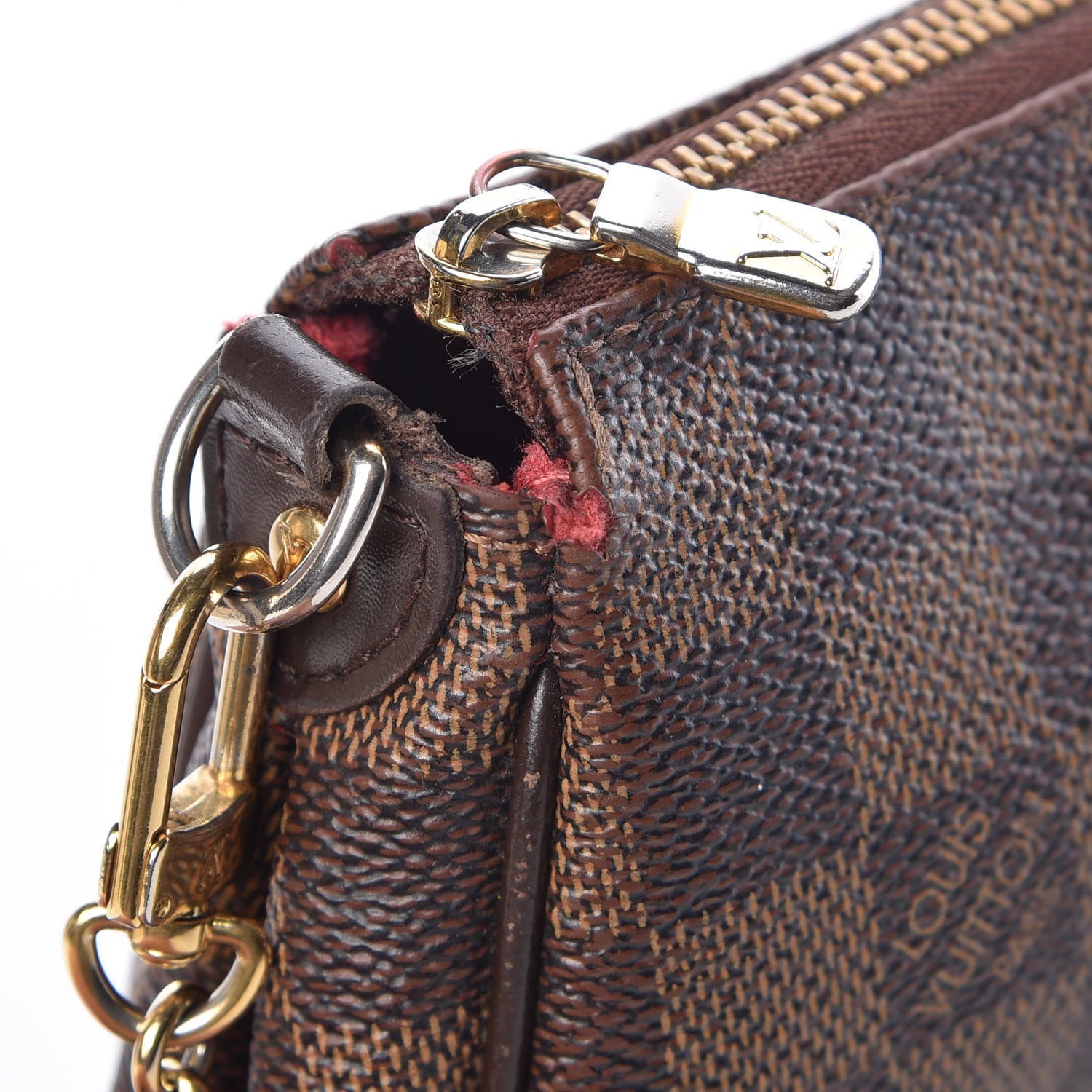 Louis Vuitton Damier Ebene Eva Clutch 10 of 13