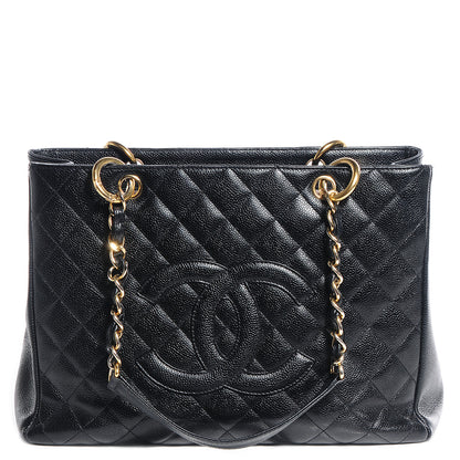 Chanel Caviar Grand Shopping Tote GST Black 1 of 7