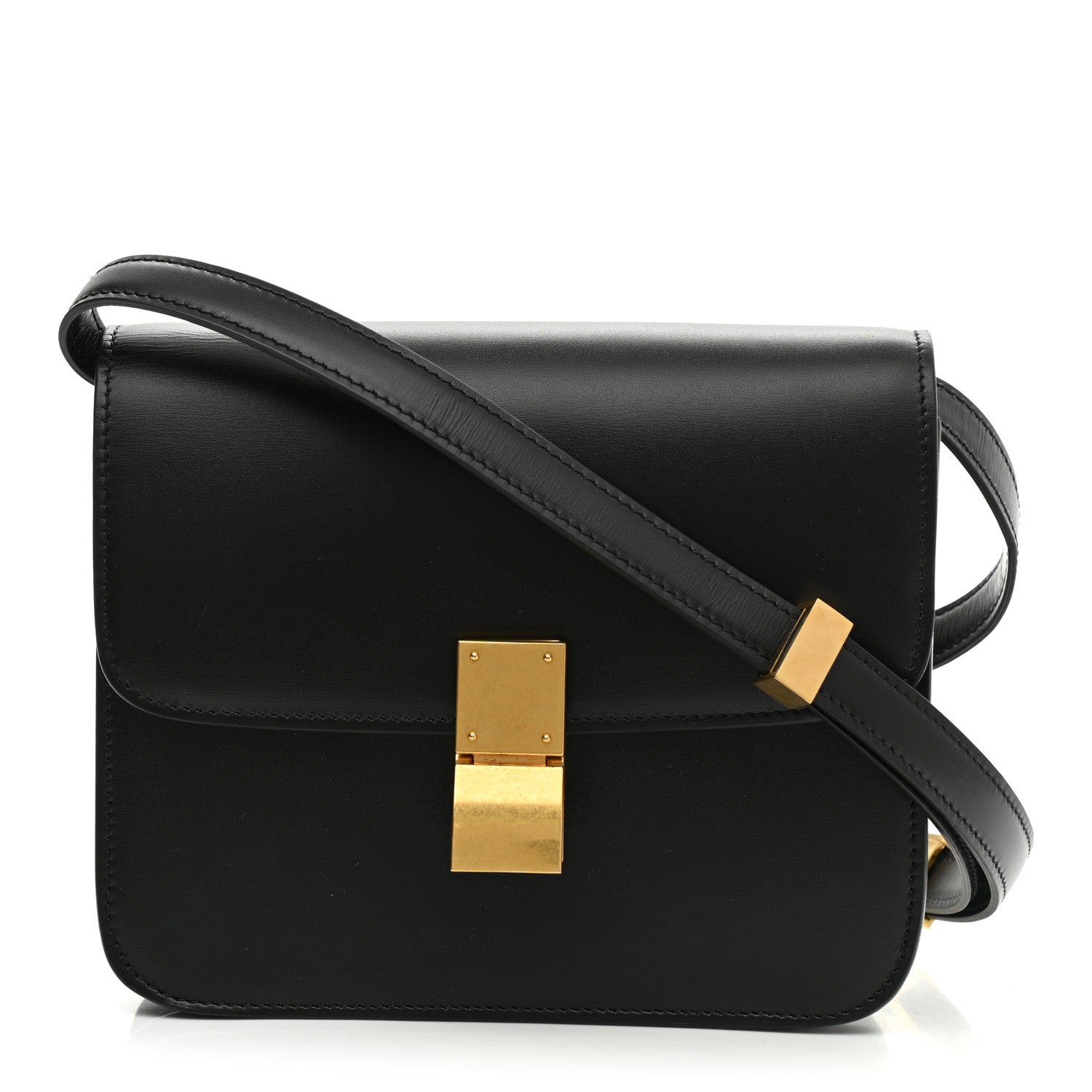 Celine Box Calfskin Teen Classic Box Flap Bag Black 1 of 8
