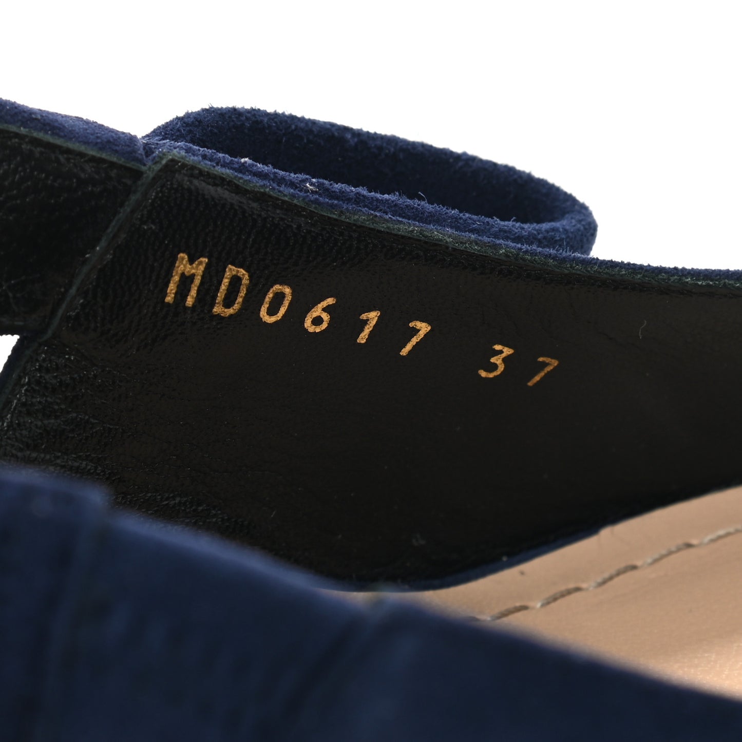 Suede Sweet D Slingback Pumps 37 Indigo