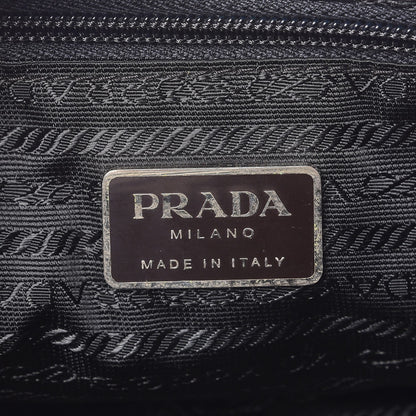 Prada Nylon Vela Messenger Bag Black 6 of 9