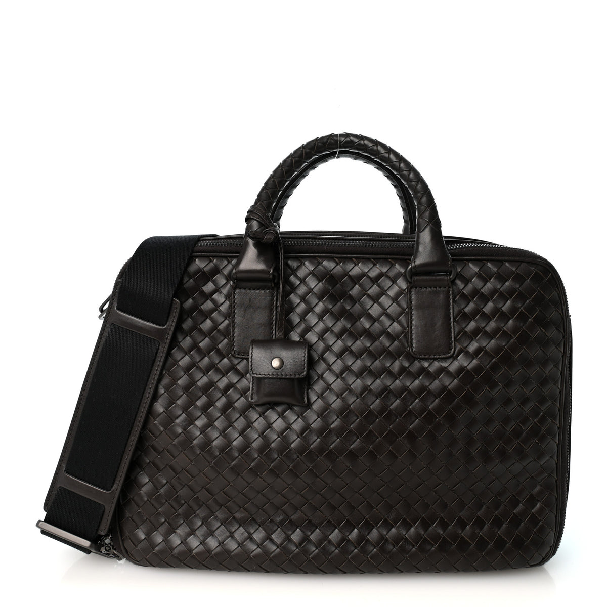 Bottega Veneta Nappa Intrecciato Briefcase Top Handle Ebano 1 of 23