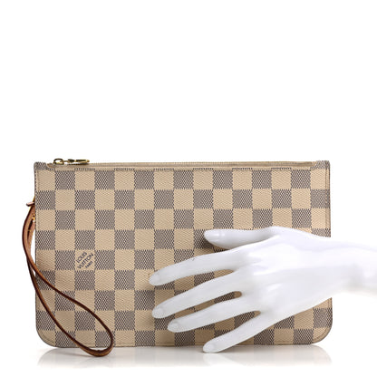 Louis Vuitton Damier Azur Neverfull MM GM Pochette 2 of 18