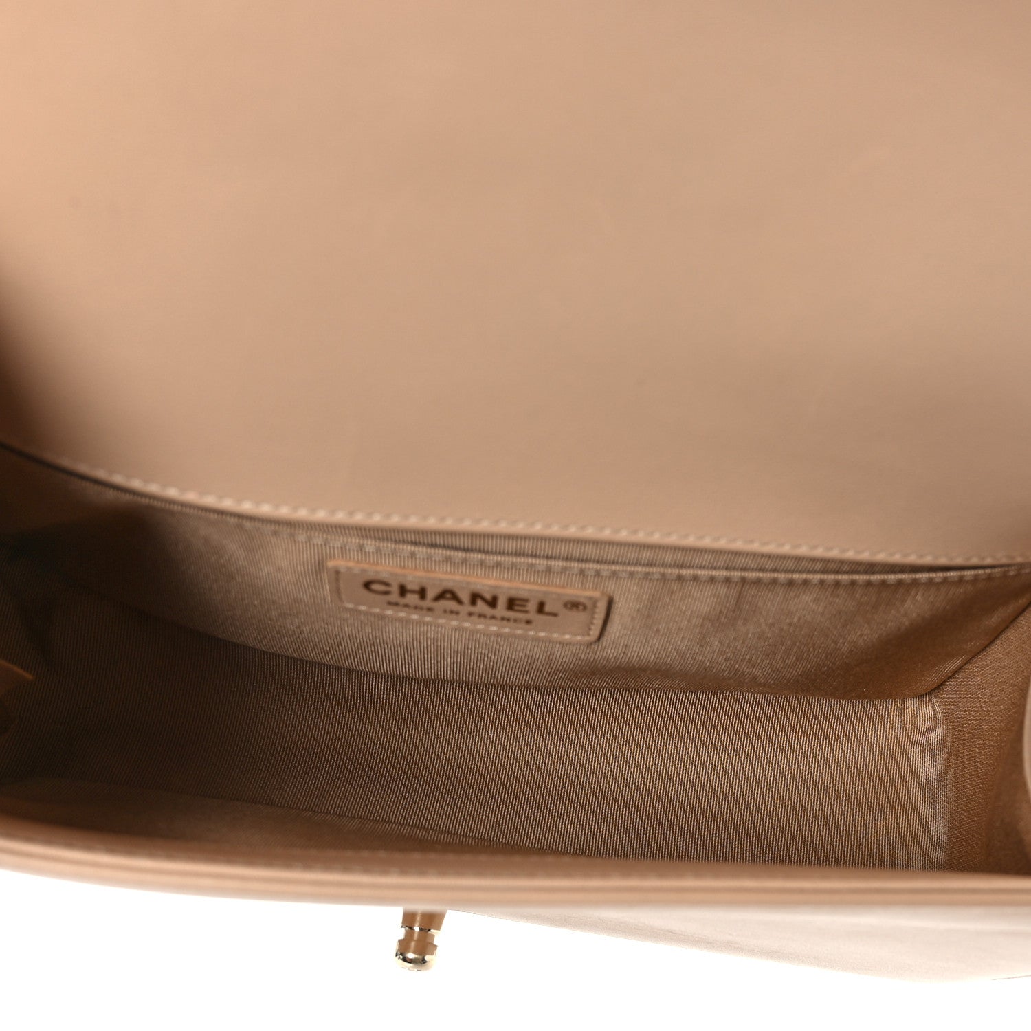 Chanel Calfskin Quilted Medium Boy Flap Beige 5 of 9