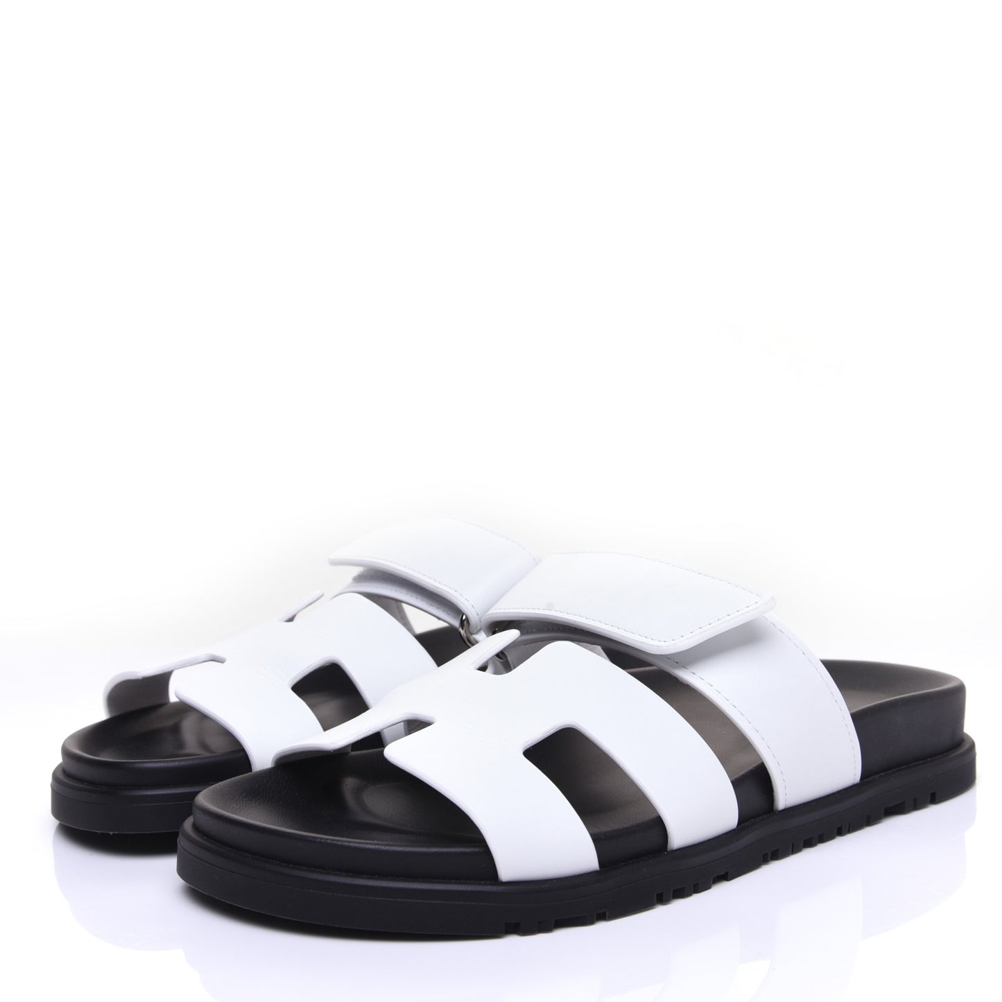 Calfskin Womens Chypre Sandals 36 White