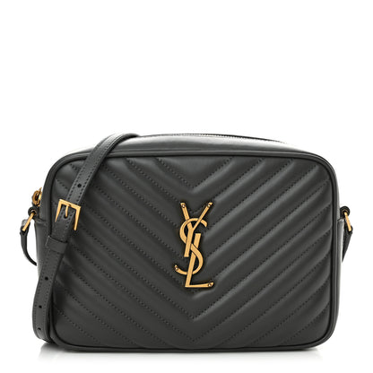 Saint Laurent Calfskin Matelasse Monogram Lou Camera Bag Storm 1 of 11