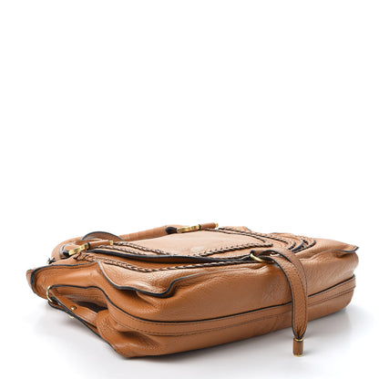 Chloe Calfskin Braided Medium Marcie Satchel Whiskey 3 of 12