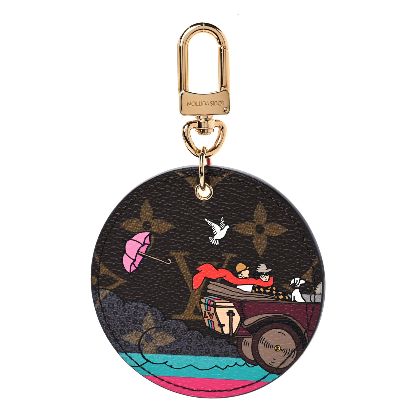Monogram 2015 Christmas Animation Bag Charm Key Ring